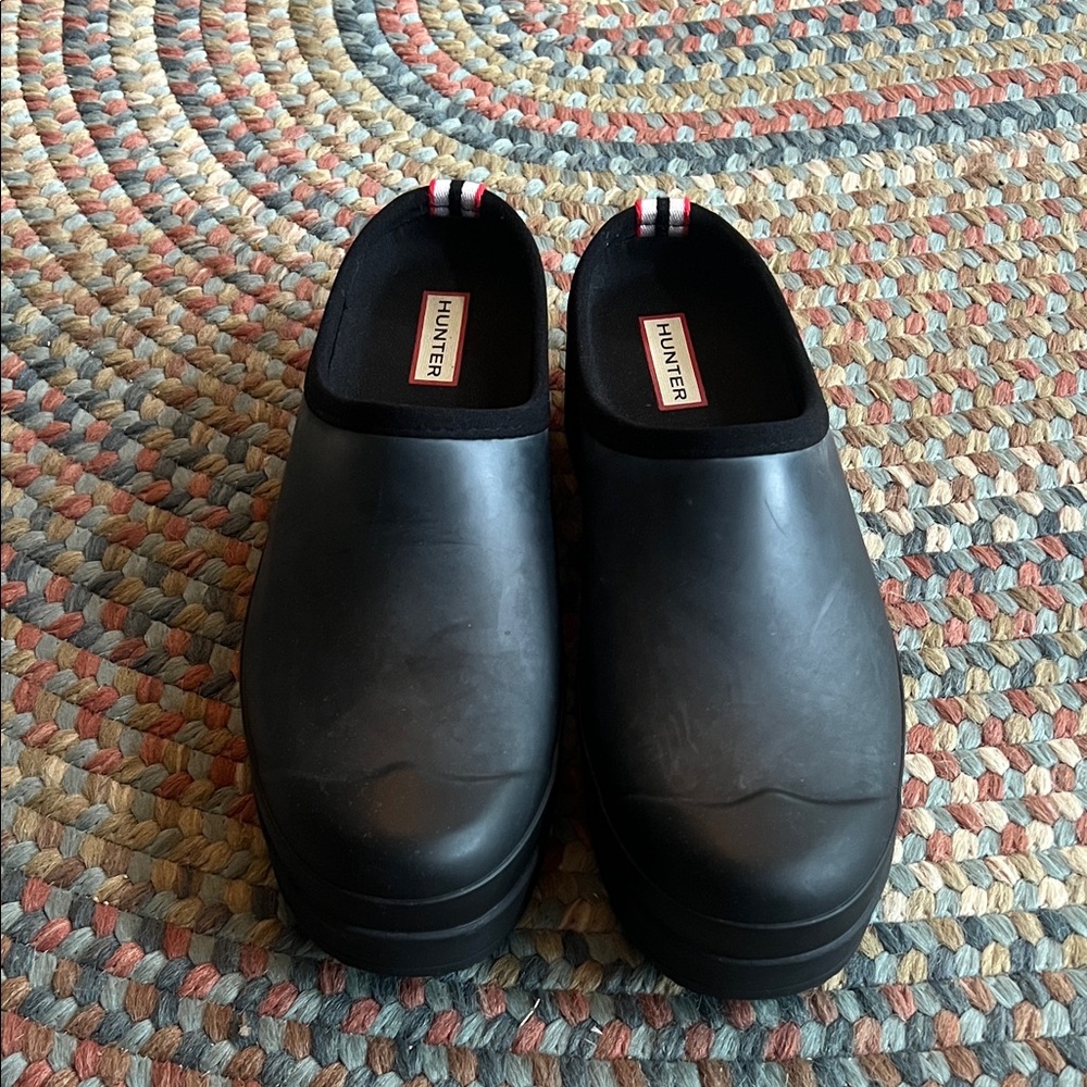 Hunter Women's Black Slip-On Rain Boots